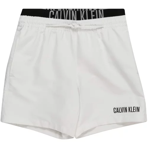Calvin Klein Swimwear Kratke kopalne hlače 'Intense Power ' črna / bela