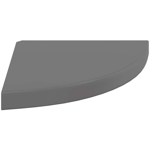  Plutajuće kutne police 2 kom sjajne sive 35 x 35 x 3,8 cm MDF Slike