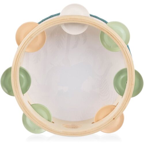 Zopa Wooden Tambourine Montessori glazbena igračka od drva 1 kom Slike