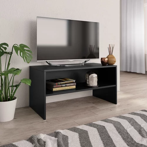 vidaXL TV omarica črna 80x40x40 cm iverna plošča, (20621124)