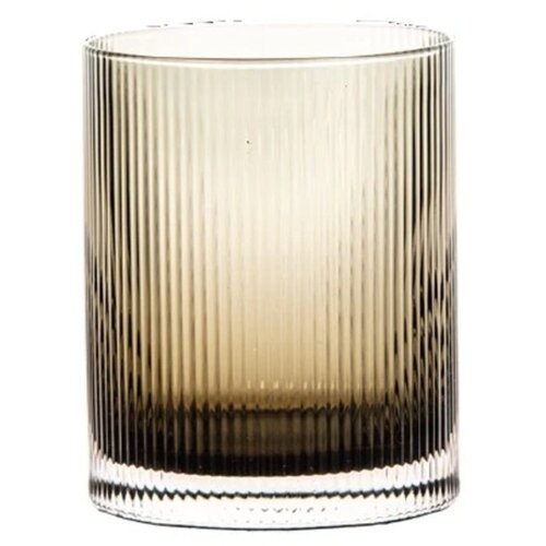 LIVELLARA Kozarec za vodo, sok Rigatino smoke / 300ml / sivo-rjav / steklo, (5000255092) Slike
