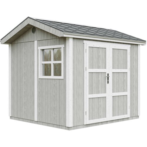 Timbela Vrtna hi&scaron;ica vrhunske kakovosti 5,9 m&sup2; - V252x250x294 cm - s tlemi in bitumenskimi plo&scaron;čicami - M913A-TUNDRA GREY, (5000117225) Cene