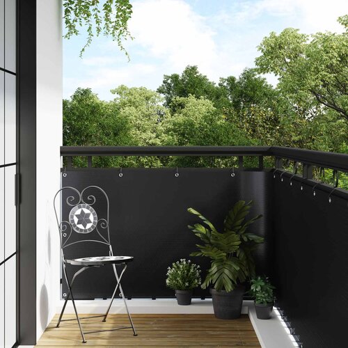  Ekran za balkon s rupama Crna Cijene