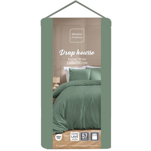 Douceur d int&amp;eacute;rieur Zelena rjuha 160x200 cm Linella &amp;ndash; Slike