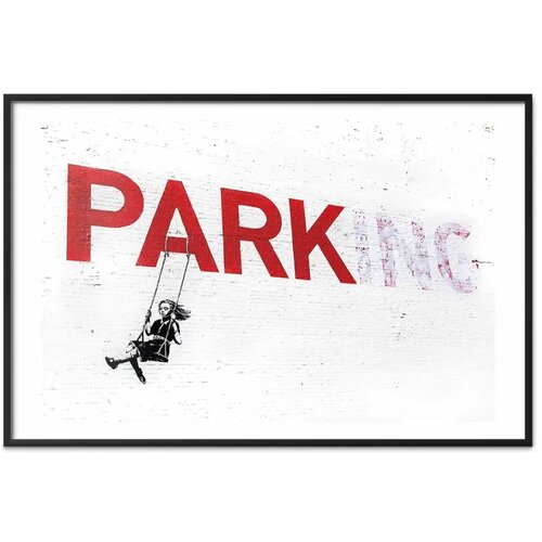  Plakat - Park-ing 42x29.7 Crni okvir s margom Cene