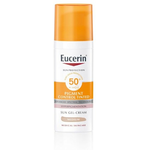 Eucerin pigment control tonirani fluid za zaštitu od sunca spf 50+ tamni, 50 ml Slike