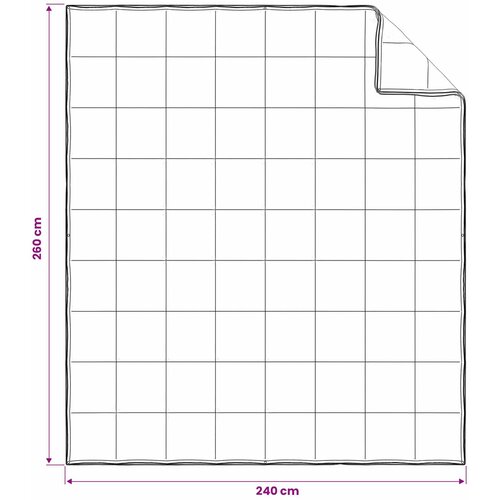 Set deka 3 kom. 260 x 240 cm Sve sezone Bambus Bijela Slike