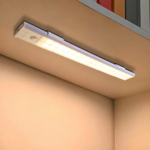 INF LED svetilka z PIR senzorjem, polnilna, 3-barvna, magnetna Siva 50 cm, (5000557361) Cene