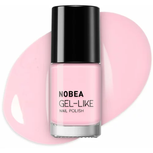 NOBEA Day-to-Day Gel-like Nail Polish lak za nohte z gel učinkom odtenek #N68 Pink cream 6 ml
