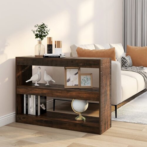 The Living Store Knjižna omara/pregrada dimljeni hrast 100x30x72 cm - Knjižna Omara, (21437079) Cene