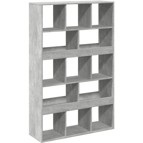 Maison Chic Knjižna omara - Knjižni regal betonsko siva 100x33x156,5 cm inženirski les, (21725769) Slike