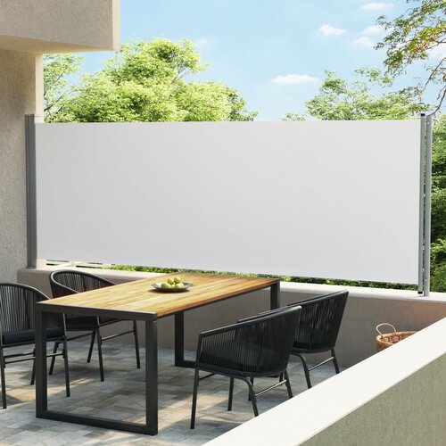 vidaXL Zložljiva stranska tenda za teraso 600x160 cm krem Cene