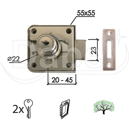 Dabel bravica za drvo 2100 hr fi22/55/55/23/20-45 mm 2k Slike