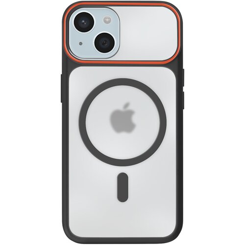 AVIZAR Ovitek MagSafe za iPhone 15, zadnja stran z dimnim efektom z ojačanim silikonskim okvirjem, Črna, (5000189262) Cene