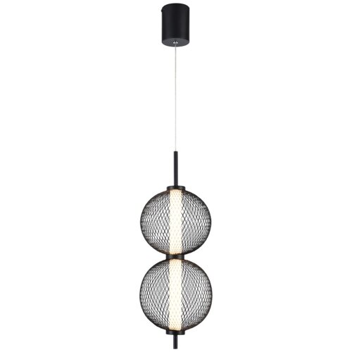  LED luster na lanku PUMA LED/10W/230V, prečnik 14 cm, crni Slike