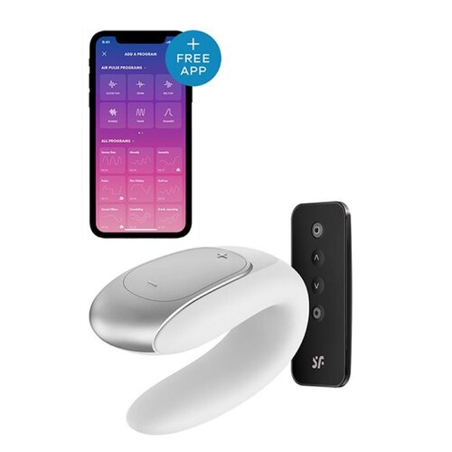 Satisfyer Vibrator za pare Double fun, bel Slike