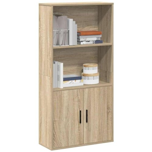 vidaXL Knjižna omara sonoma hrast 60x24x120 cm inženirski les Cene