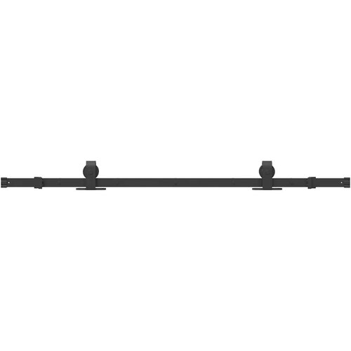 VidaXL Pribor za klizna vrata 152,5 cm čelični crni Slike