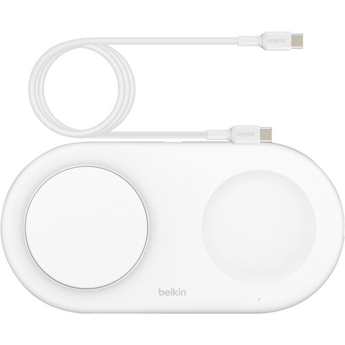 Belkin Brezžični polnilec Brezžični Qi2 Dual Base 15W, Bela, (5000065639) Cene