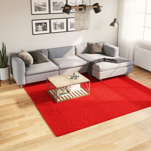 vidaXL Tepih HUARTE kratkih vlakana mekani i perivi crveni 240x240 cm Cijene