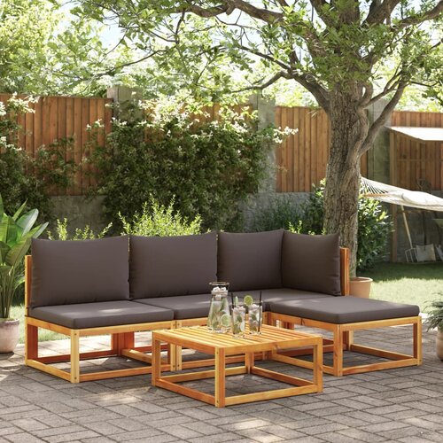 vidaXL 5-dijelna set vrtnih sofa od masivnog drva bagrema s jastucima Cene