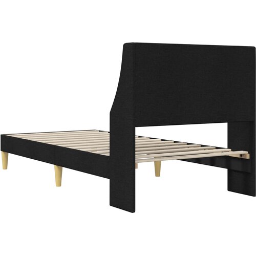  Krevetna konstrukcija Jednobojno Crna 90 x 200 cm tkanina Slike