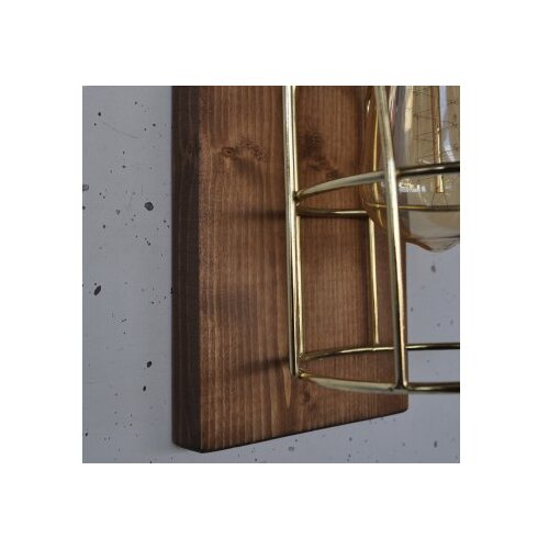 Opviq Pp170 woodenrose gold wall lamp Slike