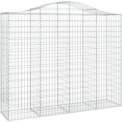  Lučne gabionske ko&amp;scaron;are 6 kom 200x50x160/180cm pocinčano željezo Slike