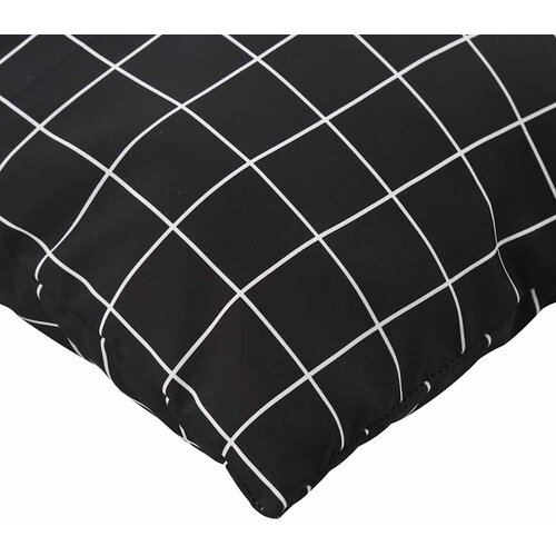  Jastučići za raspr&amp;scaron;enje Kockasto 4 pcs Crna Karirana 40 x 40 cm Slike