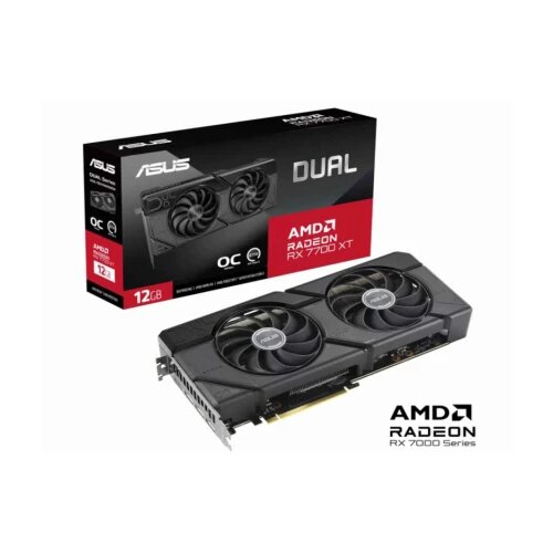  grafička karta svga pcie asus DUAL-RX7700XT-O12G oc edition 12GB GDDR6 192bit Cene