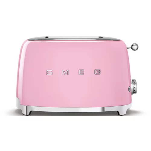 Smeg TSF01PKEU 2-Schlitz-Toaster Kompakt 50's Retro Style, Cadillac Pink