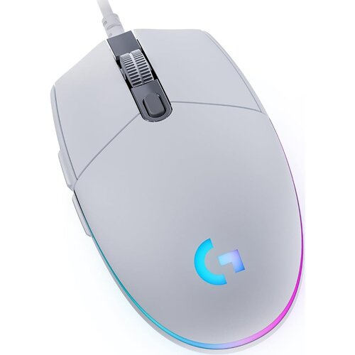 Logitech G203 Lightsync žična igralna miška bele barve Cene