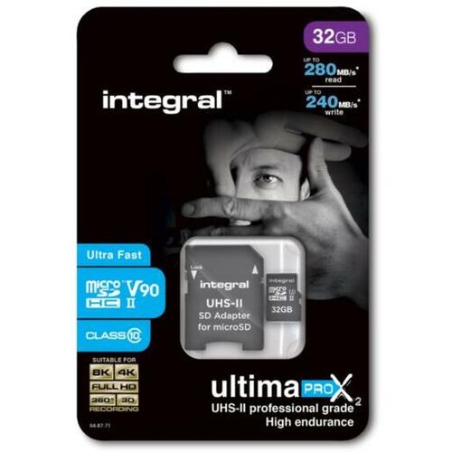 Integral spominska kartica z SD adapterjem microSDHC 32GB (INMSDH32G-280/240U2) Cene