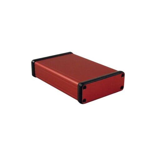 Hammond Electronics Profilno kućište, aluminij, crvena boja 120 x 78 x 27 1455J1201RD 1 kom. Cijene