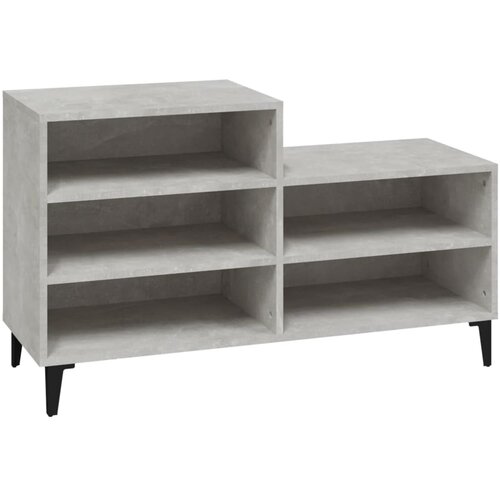 Maison Chic Omarica za obutev - Kopa za čevlje betonsko siva 102x36x60 cm inženirski les, (21778224) Slike