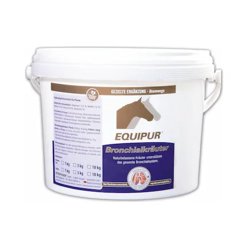 Equipur - peleti bronhialnih zelišč - 3kg vedro