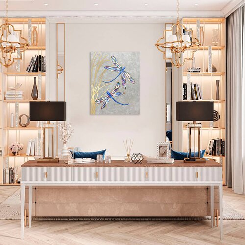  Slike na platnu - PREMIUM ART - Leteći vretenca 40x50 cm Cijene