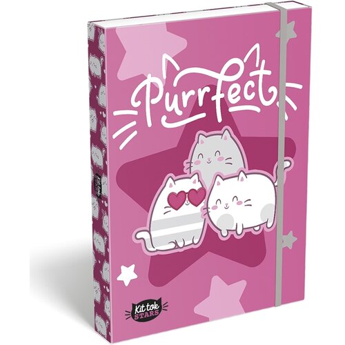 ICO Lizzysuli Kittok Stars kutija za bilježnice A4 s mačkama i gumm Slike