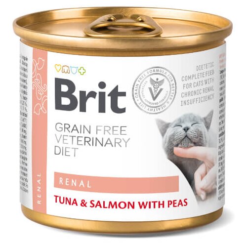 Brit veterinary diet Brit GF Veterinarska dieta za mačke Renal, 200g 200 g Cene