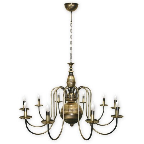 Brilagi Luster na lancu OPERA MAX 10xE14/60W/230V mesing Slike