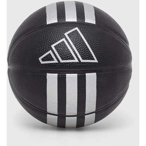 Adidas 3S RUBBER MINI, lopta za košarku, crna HM4972 Slike