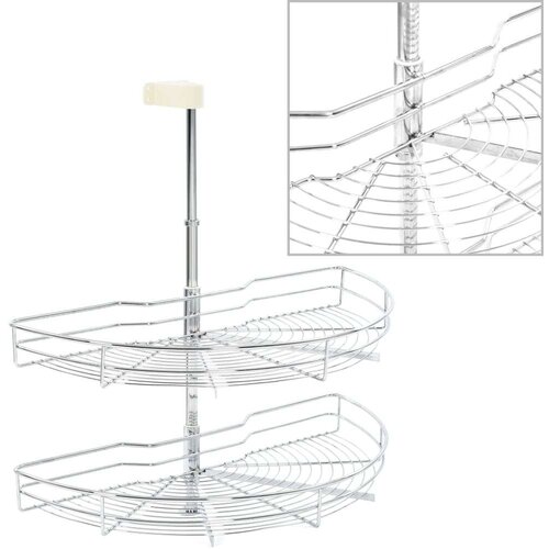  Žičana košara s 2 razine srebrna 180° 75 x 38 x 80 cm Cijene