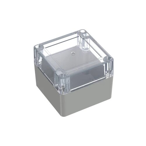 TRU COMPONENTS 6U07090908437 TC-13865084 industrijsko kućište 90 x 90 x 75 ABS, polikarbonat svijetlosiva, prozirna 1 St Cene