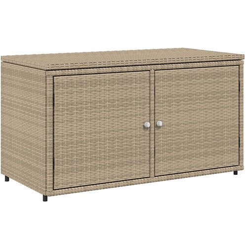 VidaXL Vrtna omara za shranjevanje bež 110x55x60,5 cm poli ratan, (21027437) Slike