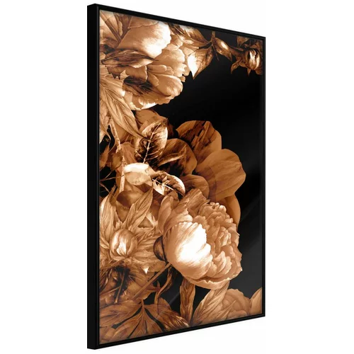  Poster - Summer Flowers in Sepia 30x45