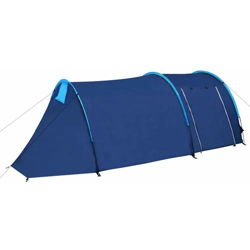 Šator za kampiranje za 4 osobe tamna plava/svjetla plava