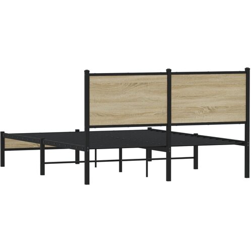  okvir kreveta bez madraca boja hrasta sonome 140x200 cm Slike