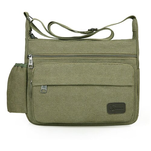 INF Platnena torba z več žepi Green, (21538919) Slike