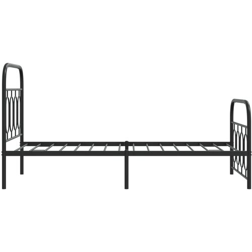  okvir kreveta uzglavlje i podnožje crni 80x200 cm Slike