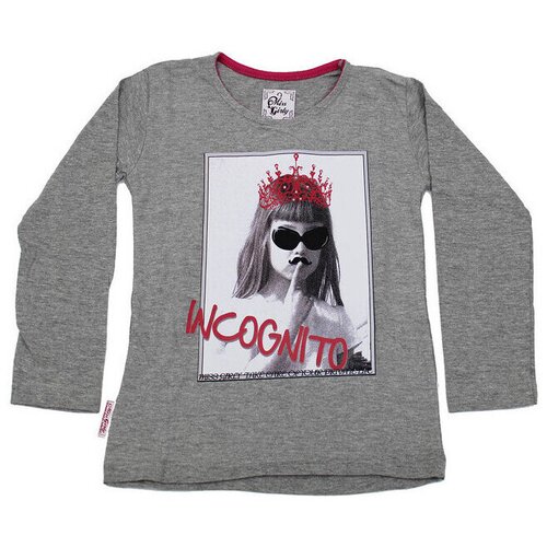 Miss Girly Majice z dolgimi rokavi T-shirt manches longues fille FONITO Siva Cene